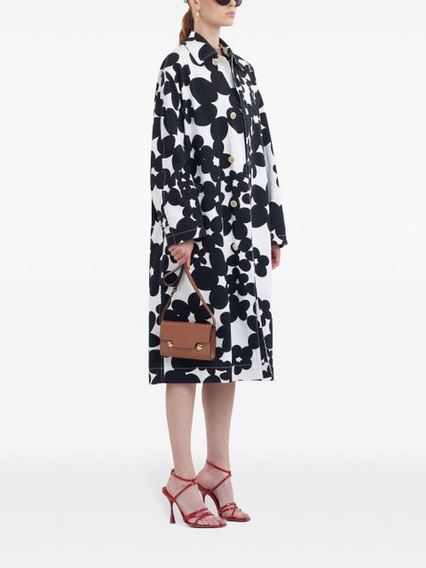 Marni floral-print coat - Black - zdjęcie produktu nr 2