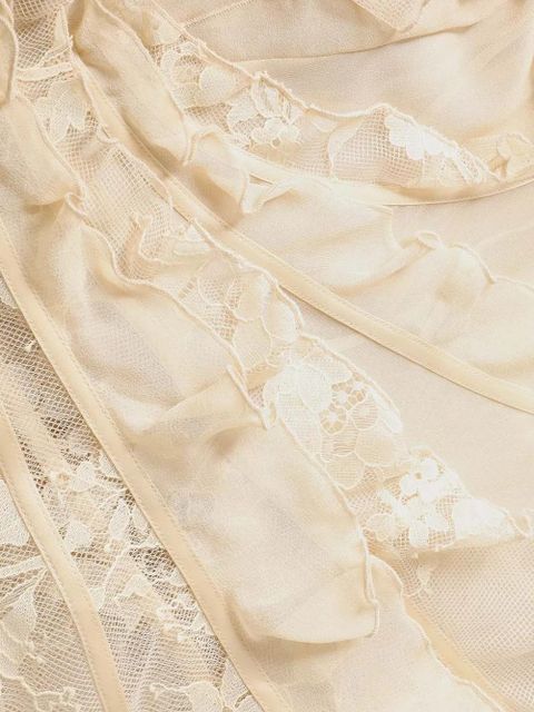 ZIMMERMANN Rebellion Splice ruffled lace-panelled maxi dress - Neutrals - zdjęcie produktu nr 2