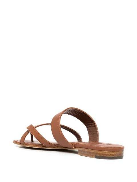 Manolo Blahnik Susa crossover straps sandals - Brown
