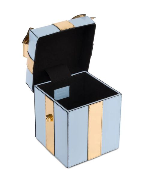 Moschino bow-detail shoulder bag - Blue