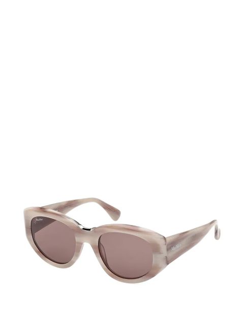 Max Mara Eyewear oval-frame sunglasses - Neutrals - zdjęcie produktu nr 2