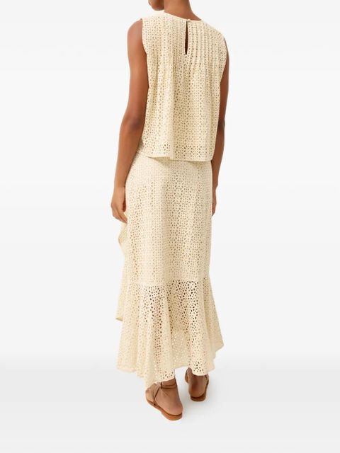Marie Oliver Teresa eyelet tie skirt - Neutrals - zdjęcie produktu nr 2