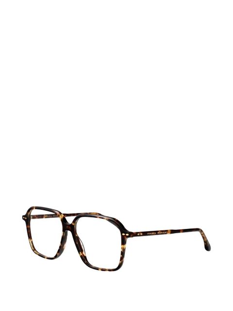Isabel Marant Eyewear geometric glasses - Brown - zdjęcie produktu nr 2