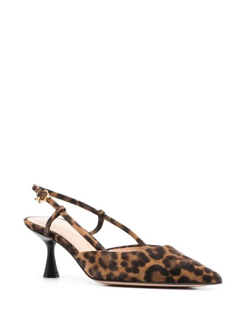 Gianvito Rossi 55mm Ascent slingback pumps - Brown - zdjęcie produktu nr 2