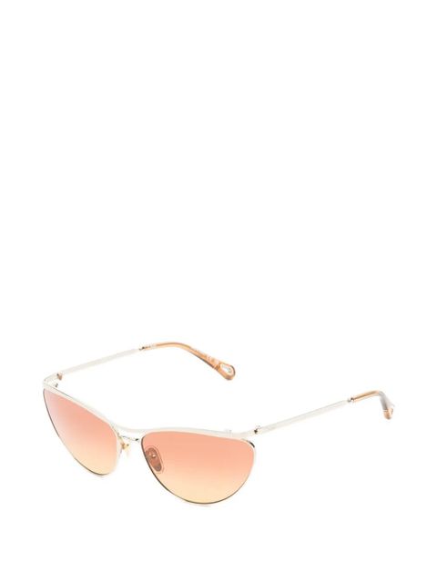 Chloé Eyewear cat-eye frame sunglasses - Gold - zdjęcie produktu nr 2