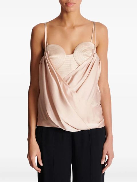 Balmain draped tank top - Pink - zdjęcie produktu nr 2