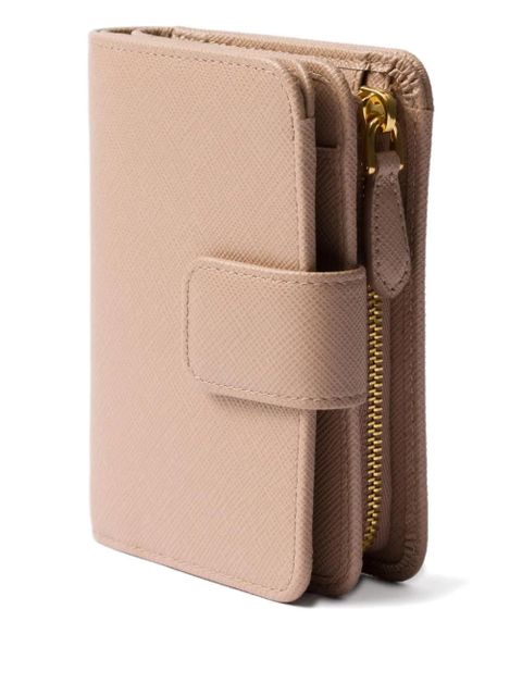 Prada small triangle-logo snap wallet - Pink - zdjęcie produktu nr 2