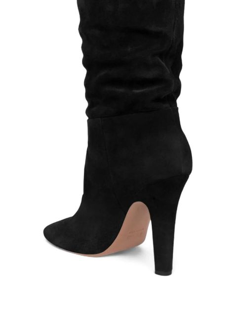 Paris Texas 100mm Elsa point-toe stiletto boots - Black