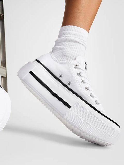 Converse tenisówki Chuck Taylor All Star Lift Double Stack unisex kolor biały A15491C