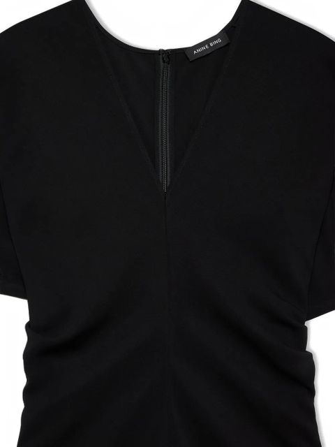 ANINE BING Zadig V-neck maxi dress - Black