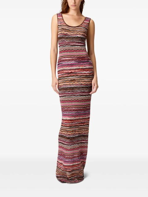 Missoni wave-motif maxi dress - Red - zdjęcie produktu nr 2