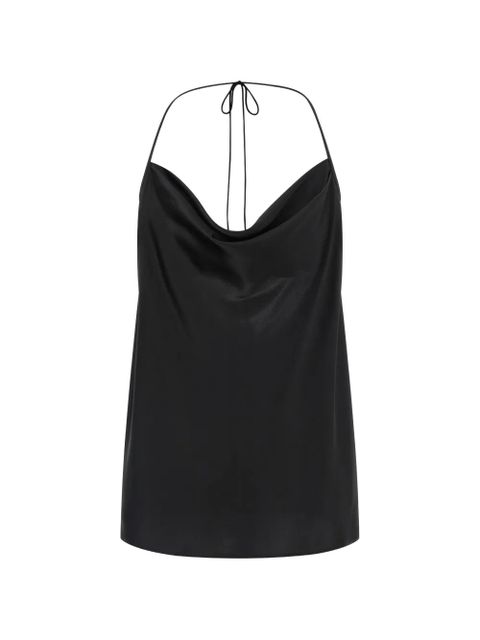 Valentino Garavani tie-up silk top - Black - zdjęcie produktu nr 1