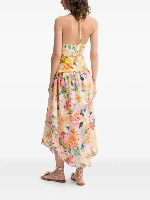 FARM Rio Guaragarden floral-print maxi dress - Pink