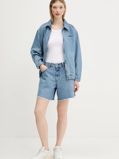 Vans kurtka jeansowa kolor niebieski przejściowa VN000MARCDX1