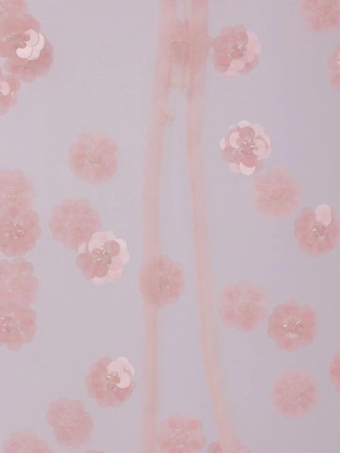 Cecilie Bahnsen sequin-embellished skirt - Pink