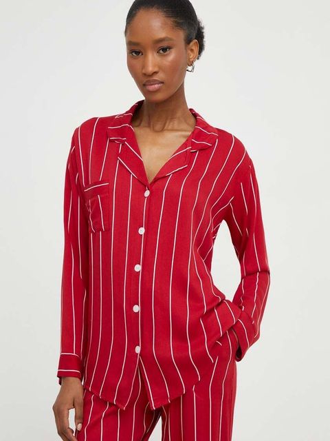 Answear Lab piżama damska kolor czerwony