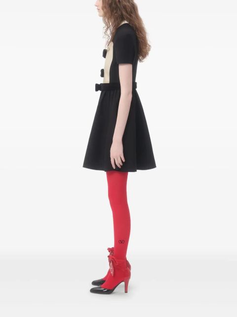 Valentino Garavani Crepe Couture bow-detail mini dress - Black