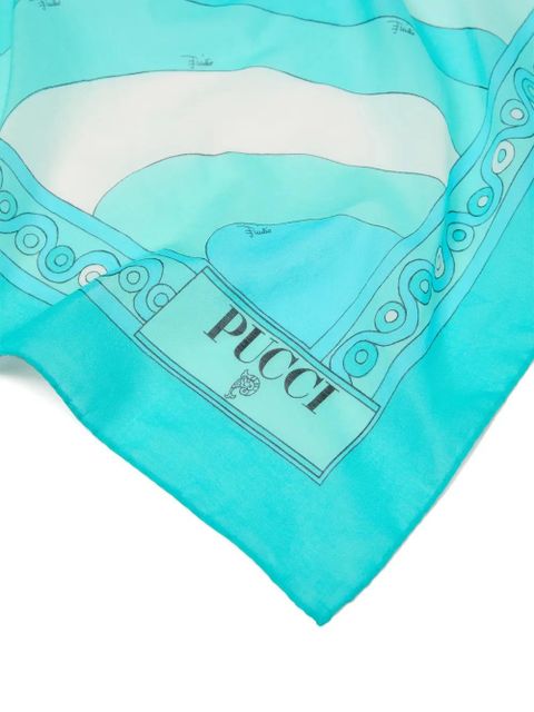 PUCCI Iride-print sarong - Blue