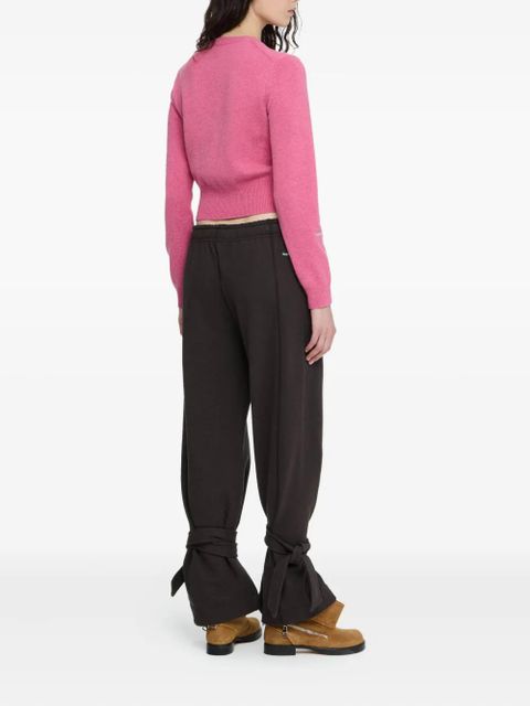 JW Anderson logo-embroidered cardigan - Pink