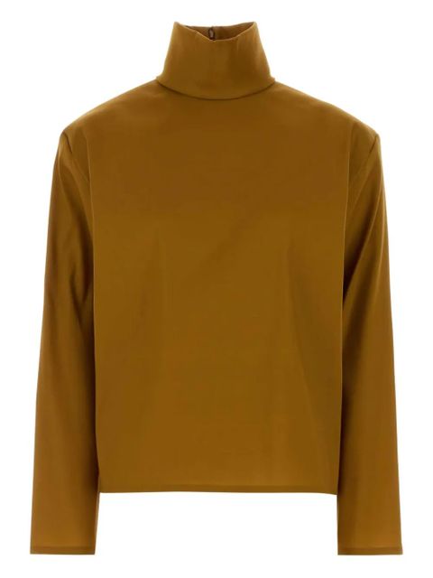 Saint Laurent mock-neck blouse - Brown - zdjęcie produktu nr 1