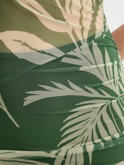 Guess sukienka GRACEY kolor zielony mini dopasowana W5YK66 KBAH2