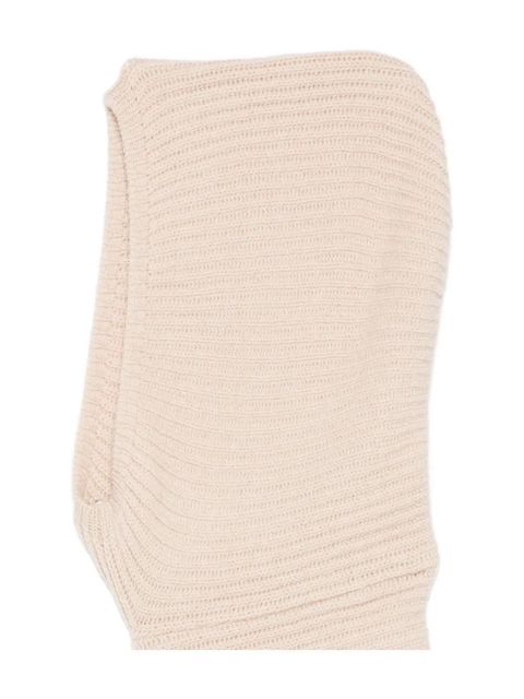 SOLOTRE scarf-detail balaclava - Neutrals