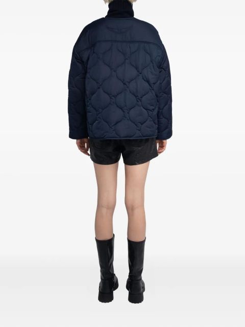 Zadig&Voltaire Bunji quilted button-fastening jacket - Blue