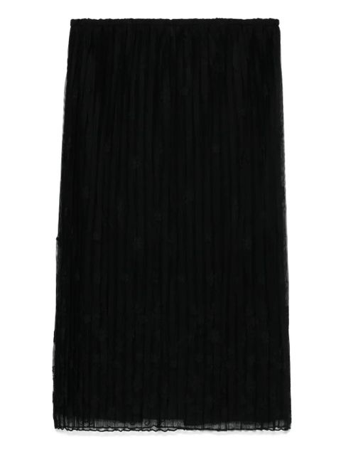 TOTEME floral-embroidered tulle skirt - Black - zdjęcie produktu nr 1