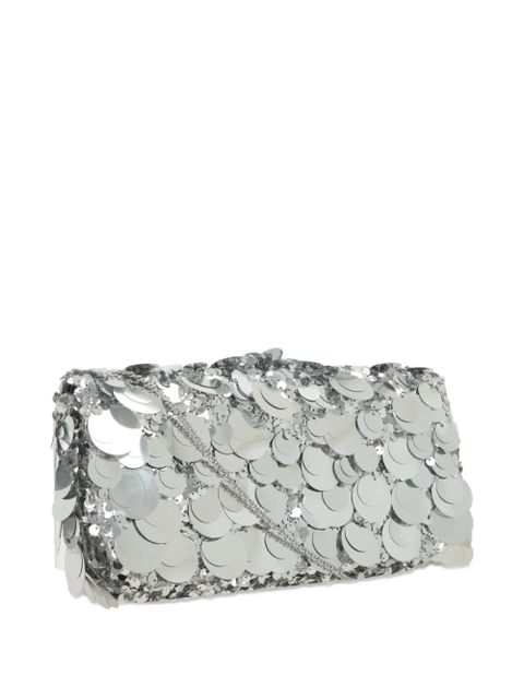 Rabanne sequin-embellished clutch bag - Silver