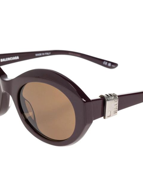 Balenciaga Eyewear oval-frame sunglasses - Brown
