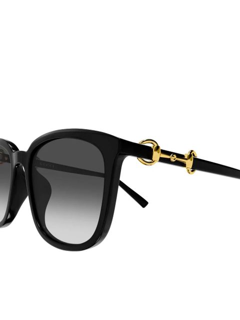 Gucci Eyewear horsebit-detail sunglasses - Black