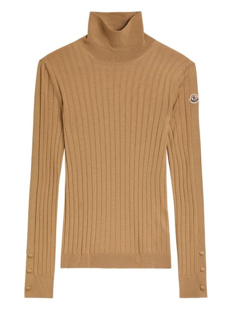 Moncler high-neck knitted top - Neutrals - zdjęcie produktu nr 1