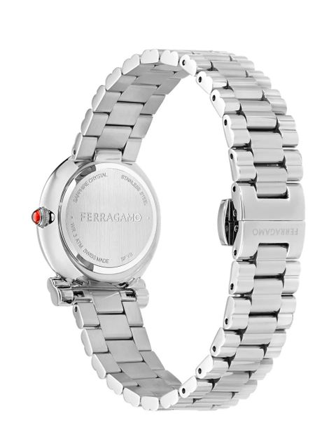 Ferragamo Gancini Twisted 28mm - Silver