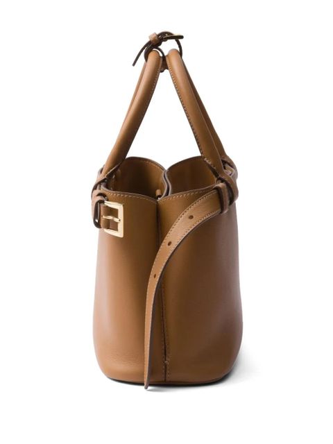Prada small Buckle tote bag - Brown