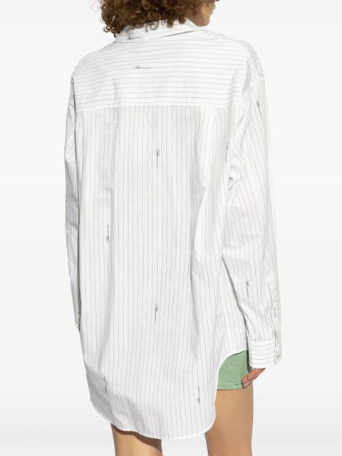 Blumarine striped shirt - White