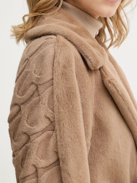 Guess płaszcz LUCREZIA kolor beżowy W5BL63 W4200