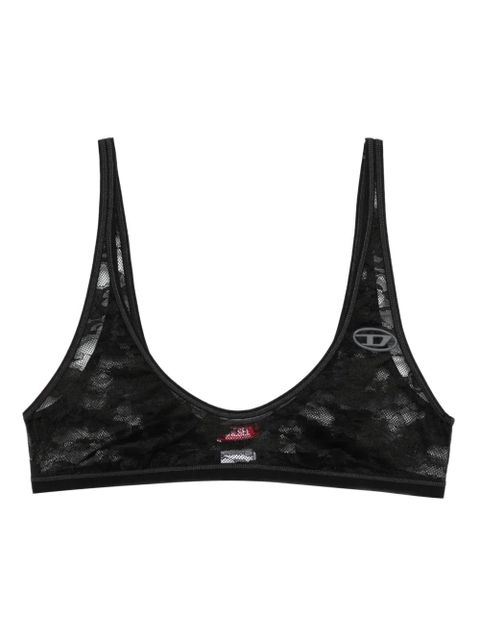 Diesel Tania-Utlt lace-paneled bra - Black - zdjęcie produktu nr 1