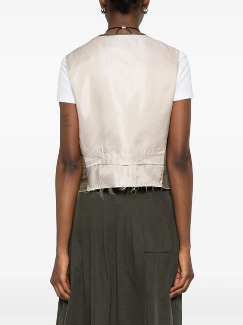 OUR LEGACY Base V-neck waistcoat - Green