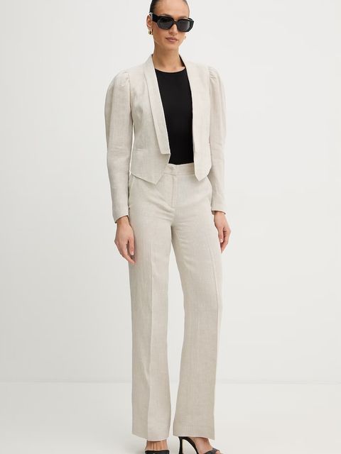 Twinset spodnie z dodatkiem lnu - zdjęcie produktu nr 1