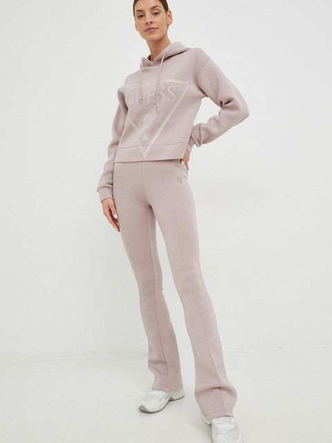 Guess bluza NEW ALISA damska kolor różowy z kapturem V2YQ08 K7UW2 - zdjęcie produktu nr 2