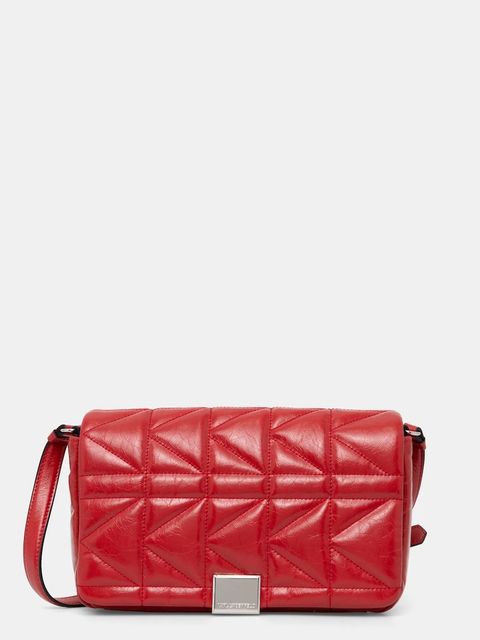 Karl Lagerfeld torebka skórzana kolor czerwony A1W30394 - zdjęcie produktu nr 1