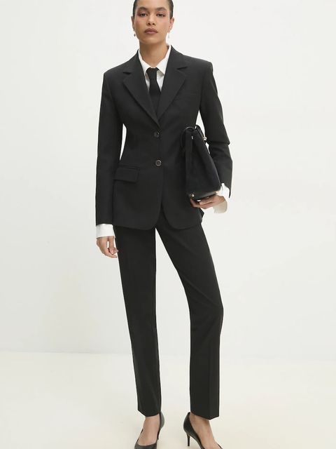 Answear.LAB spodnie garniturowe z prostą nogawką - zdjęcie produktu nr 1