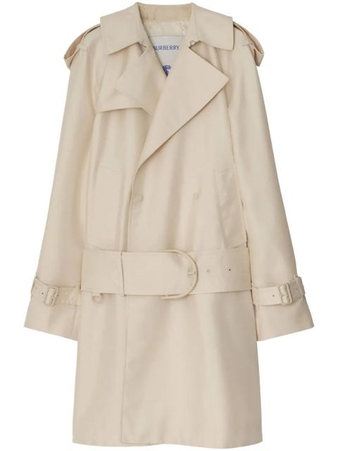 Burberry double-breasted short trench coat - Neutrals - zdjęcie produktu nr 1