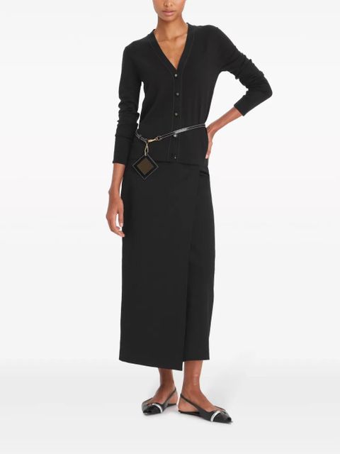 Tory Burch Simone V-neck cardigan - Black