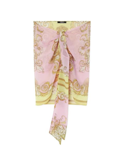 Versace printed foulard skirt - Pink - zdjęcie produktu nr 1