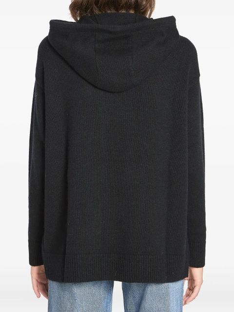Max Mara logo-patch hoodie - Black