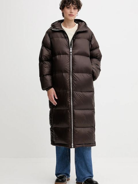 Tommy Hilfiger kurtka puchowa kolor brązowy zimowa WW0WW46543 - zdjęcie produktu nr 1