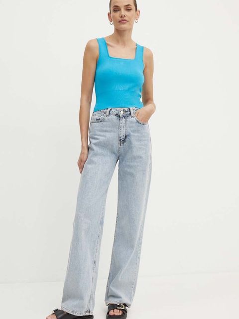 Morgan top MPINK damski kolor niebieski