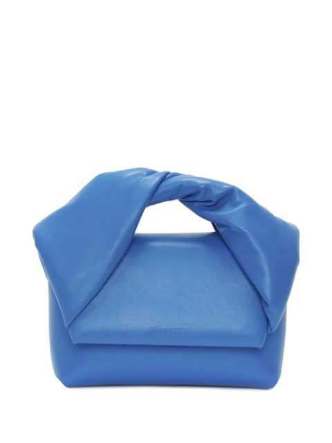JW Anderson small Twister leather tote bag - Blue - zdjęcie produktu nr 1