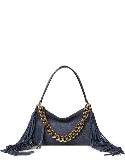 TWINSET Liliane fringed chain-strap shoulder bag - Blue - zdjęcie produktu nr 1